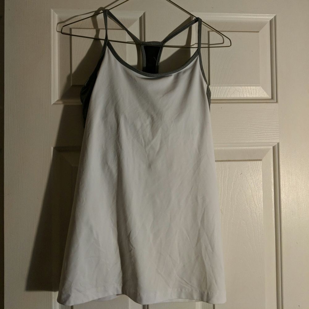 Workout shirt with a bra inside